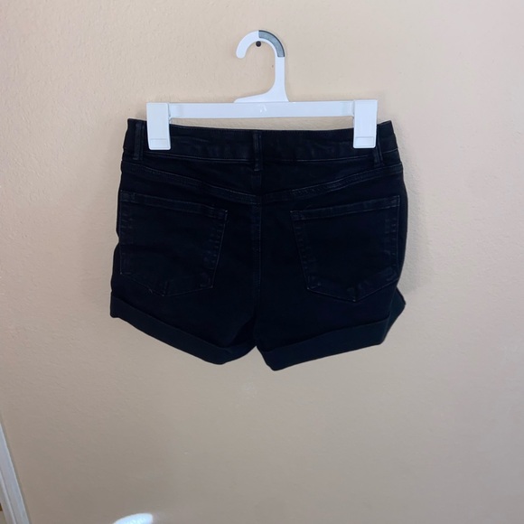 Urban Outfitters x Wax black grunge shorts distress punk y2k retro goth bottoms - Picture 8 of 8